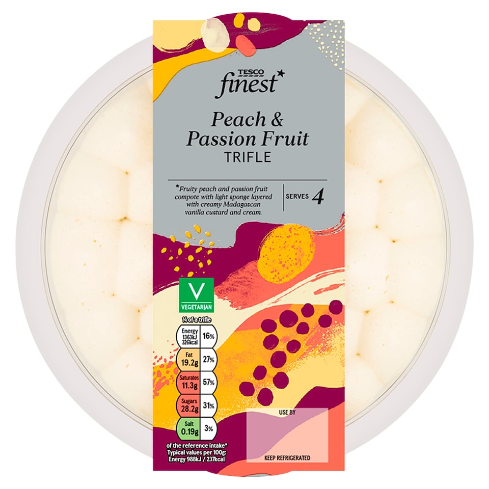 Tesco Finest Peach & Passion Fruit Trifle 550g