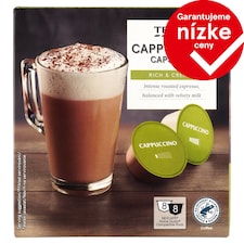 Tesco Cappuccino Capsules 8 x 7 g + 8 x 17 g (192 g)