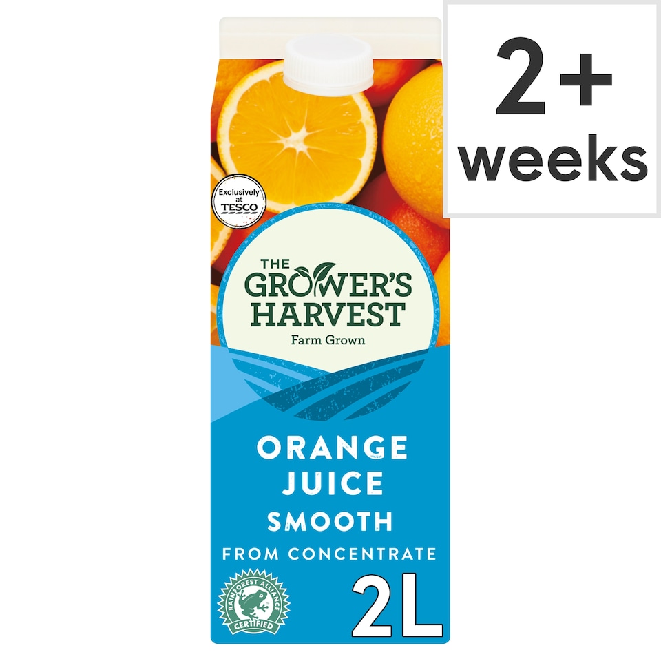 Growers Harvest Orange Juice Smooth 2L