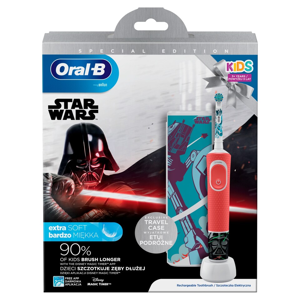 obrázok 1 z Oral-B Kids Elektrická Zubná Kefka Pre Deti S Motívmi Star Wars Navrhnutá Spoločnosťou Braun