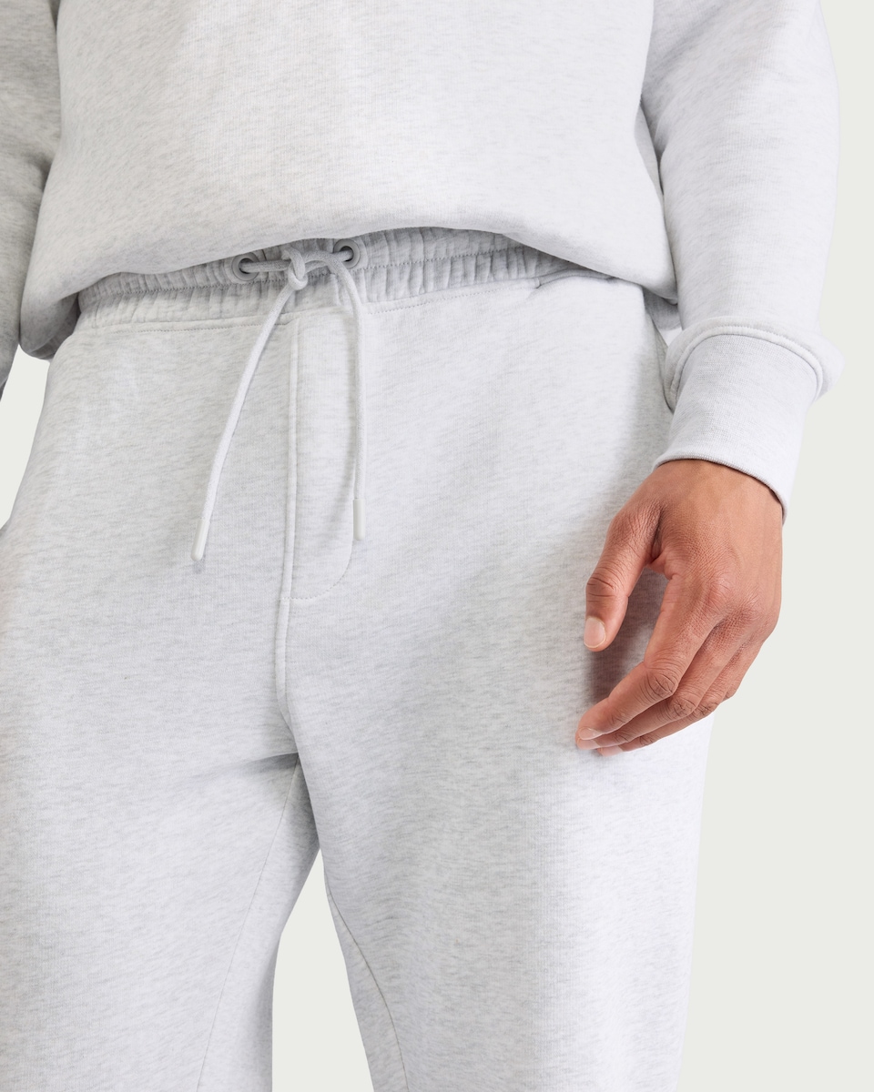 image 1 of F&F Active EVERYHOUR Cotton Rich Open Hem Joggers in Grey Marl