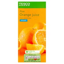 Tesco Pure Orange Juice Smooth 1 Litre