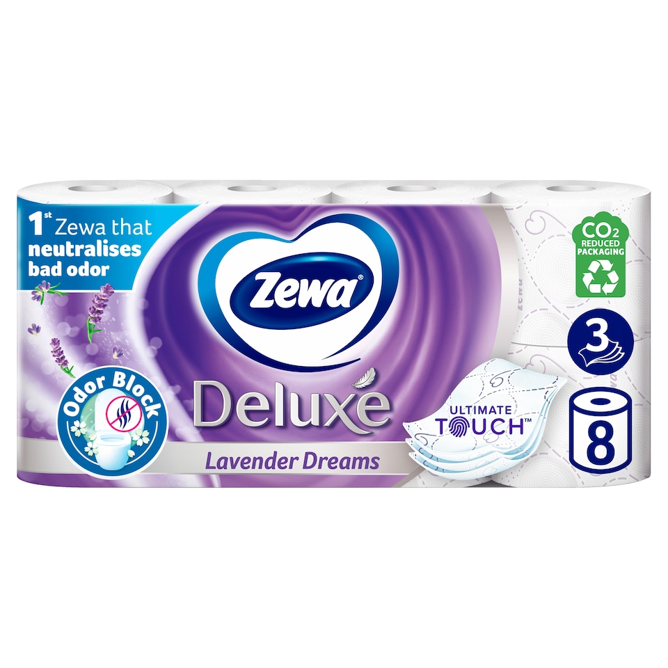 Zewa Deluxe Lavender Dreams toalettpapír 3 rétegű 8 tekercs 1. kép