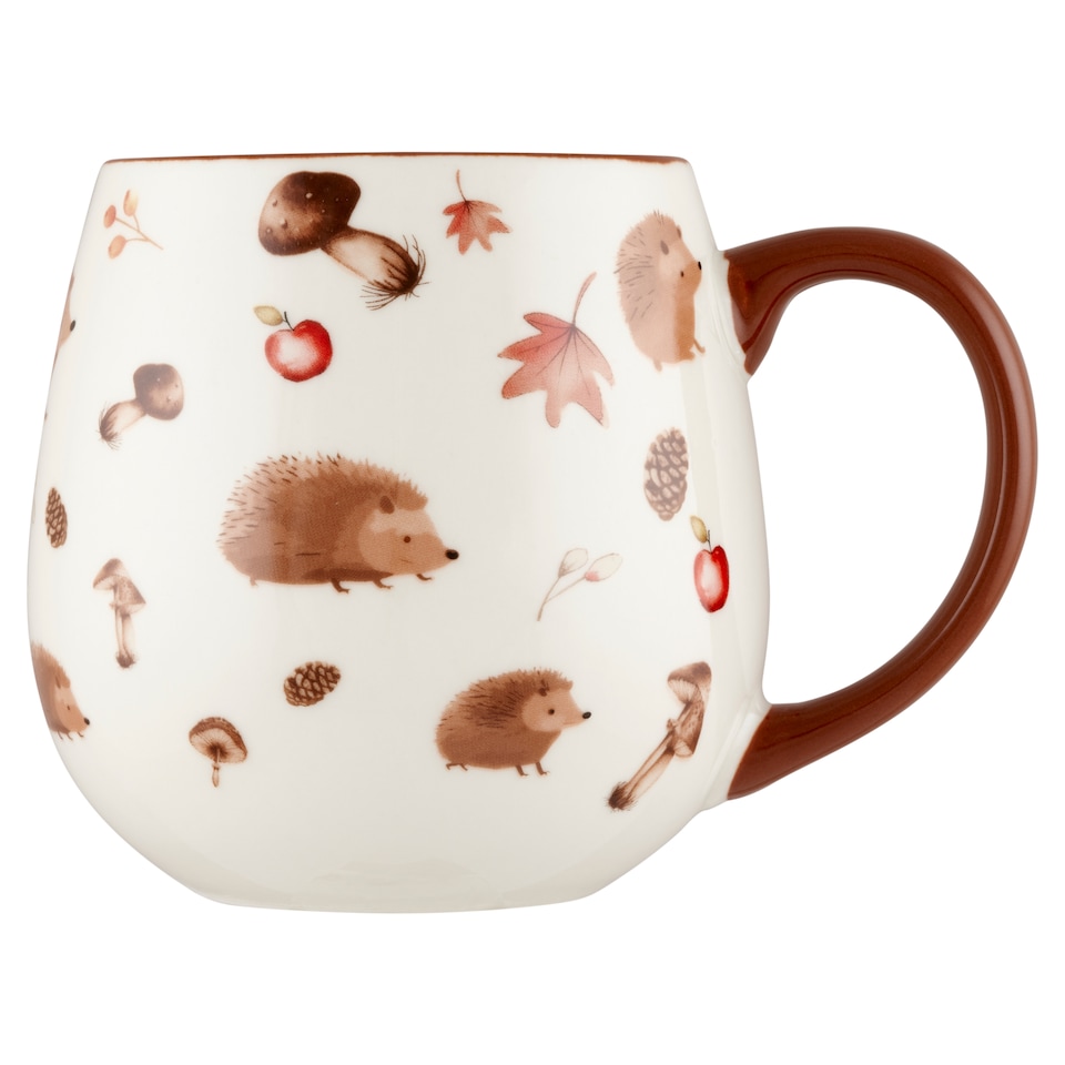 F&F Home barna, süni mintás porcelán bögre