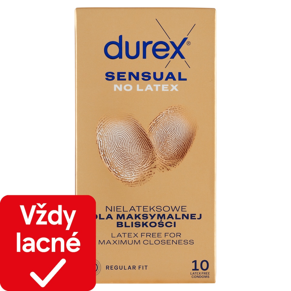 obrázok 1 z Durex Sensual No Latex prezervatívy 10 ks