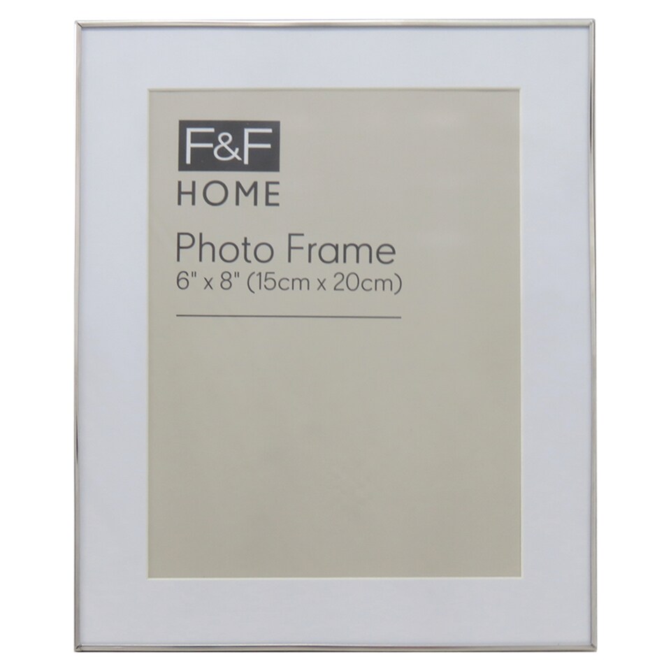 image 1 of F&F Home 6x8 Silver Frame