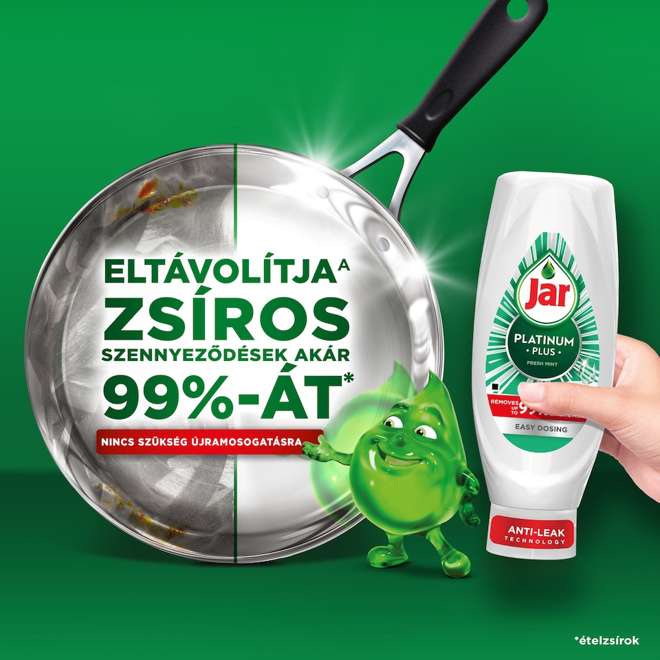 image 1 of Jar Platinum Plus Washing Up Liquid Fresh Mint 660ML