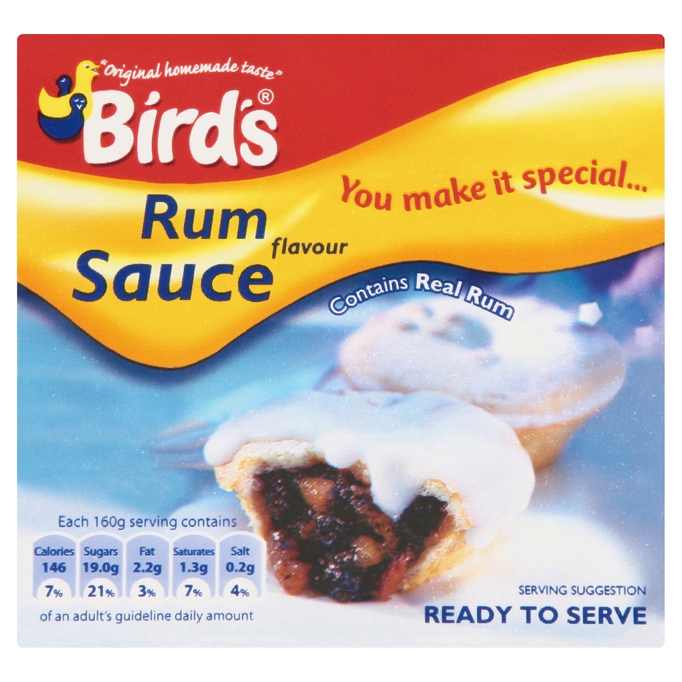 BIRDS R/T/S      RUM FLAVOUR      SAUCE 500G      