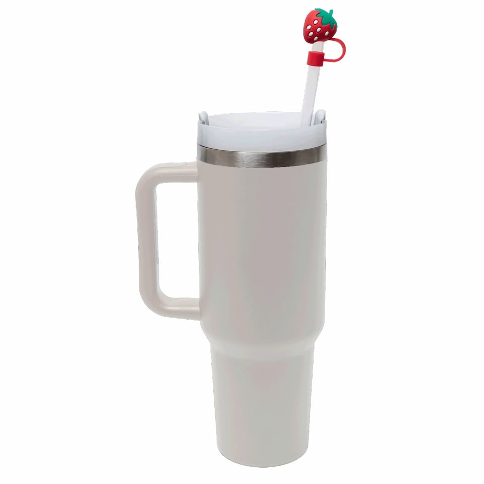 image 1 of Joie Novelty Tumbler Straw Caps 4 Pack