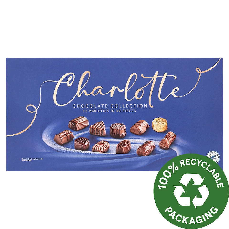 Charlotte vegyes praliné tejcsokoládéval, étcsokoládéval és fehér csokoládéval 400 g