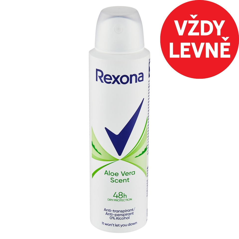 Obrázek 1 pro produkt Rexona Aloe Vera antiperspirant sprej 150ml