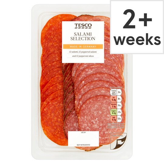 Tesco German Salami Selection 120G Tesco Groceries