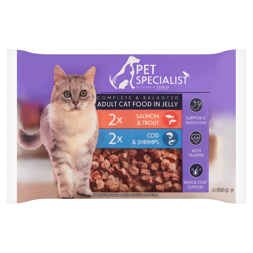 Pet Specialist Kousky v želé 4 x 100g (400g)