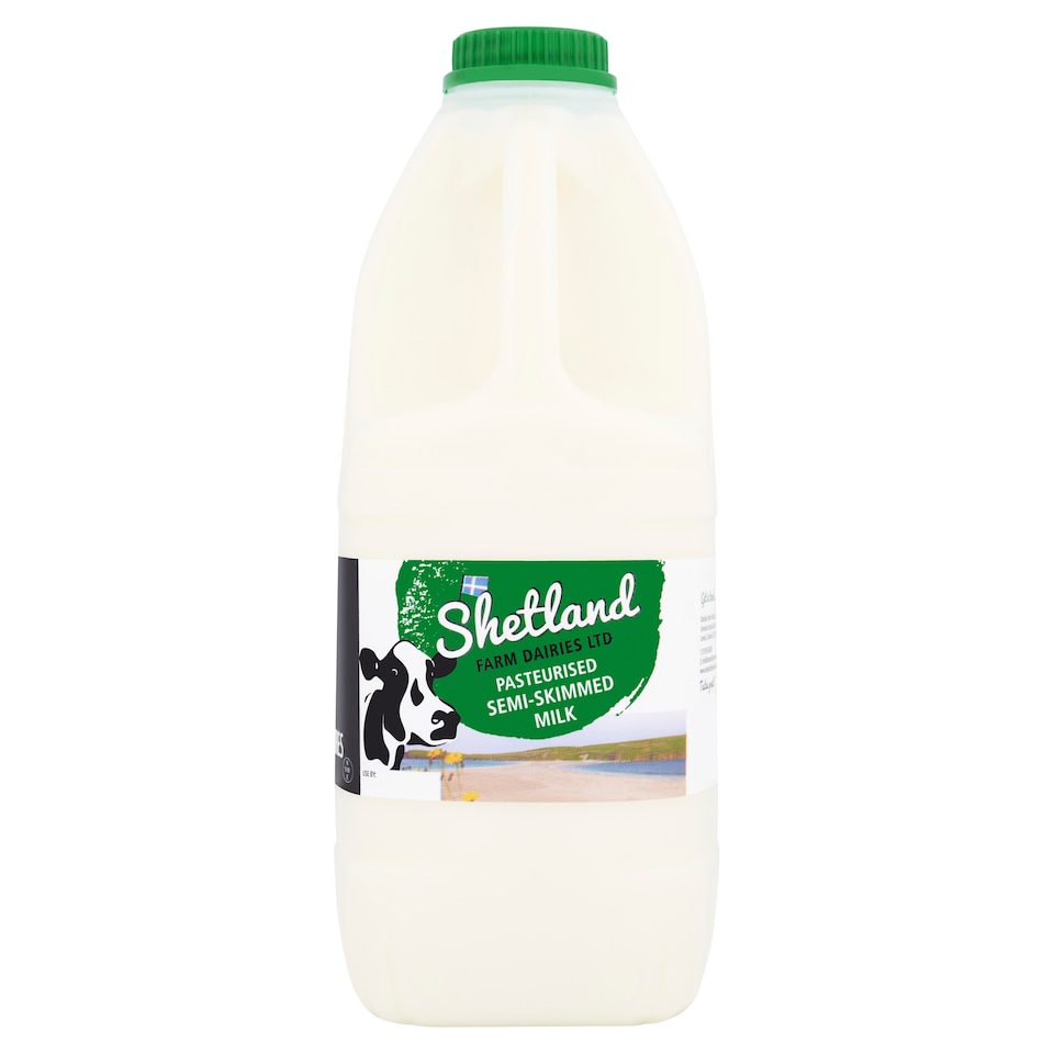 Shetland Farm Fresh Semi Skim Milk 2 Litre
