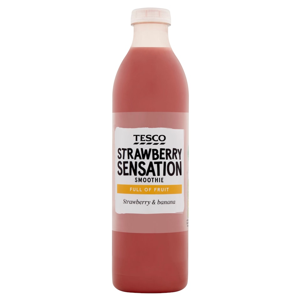 Tesco Strawberry Sensation Smoothie 750Ml