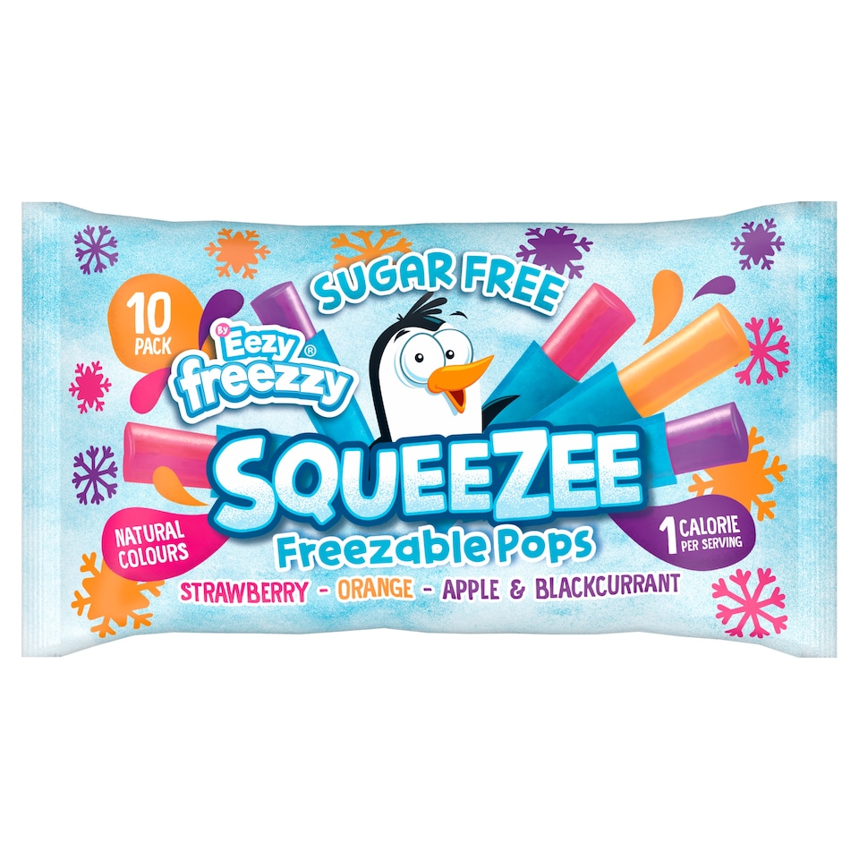Eezy Freezzy Squeezee Sugar Free Pops 10 X 50Ml