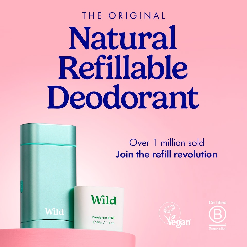 image 1 of Wild Natural Deodorant Refill - Fresh Cotton & Sea Salt 40g