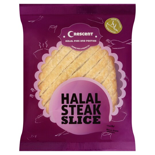 CRESCENT HALAL STEAK SLICE PIE 175G Tesco Groceries