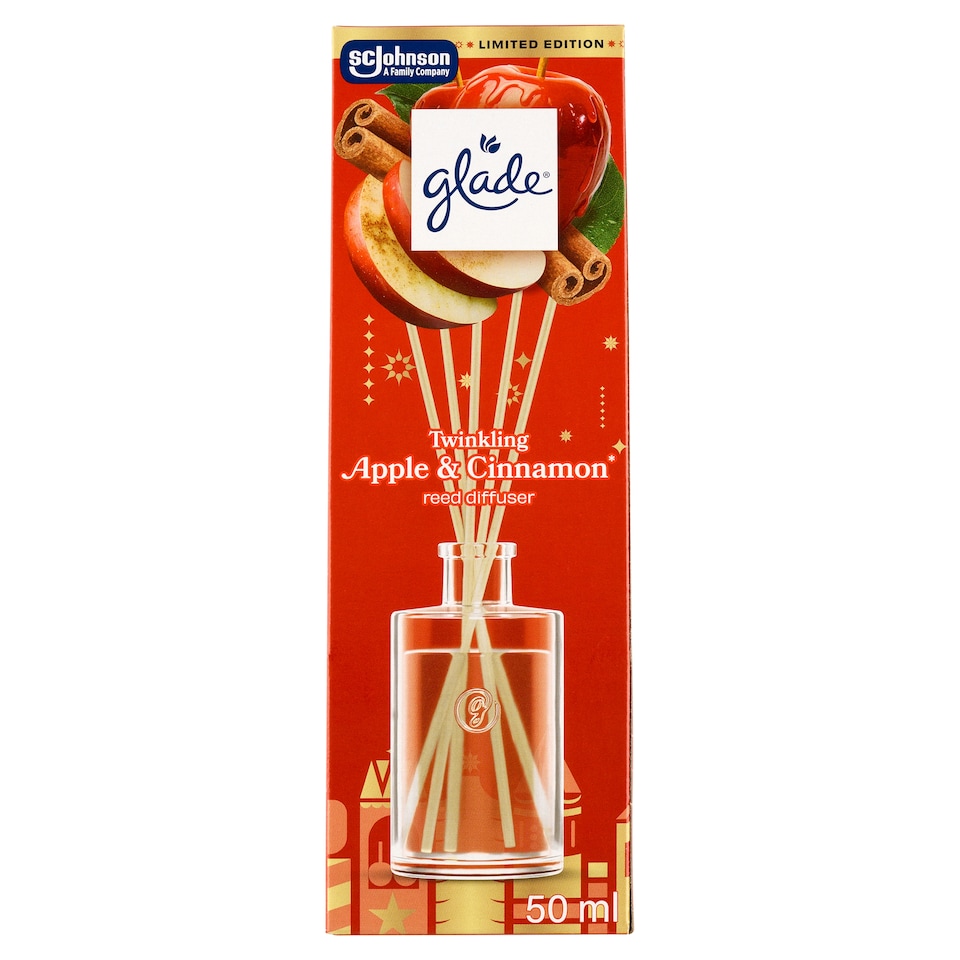 Obrázek 1 pro produkt Glade Twinkling Apple & Cinnamon osvěžovač vzduchu vonné tyčinky 50ml