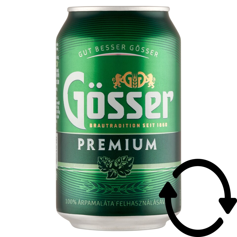 Gösser Premium minőségi világos sör 5% 330 ml