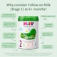 image 4 of HiPP Organic 2 Follow on Baby Milk Powder Formula, From 6 Months, 800g