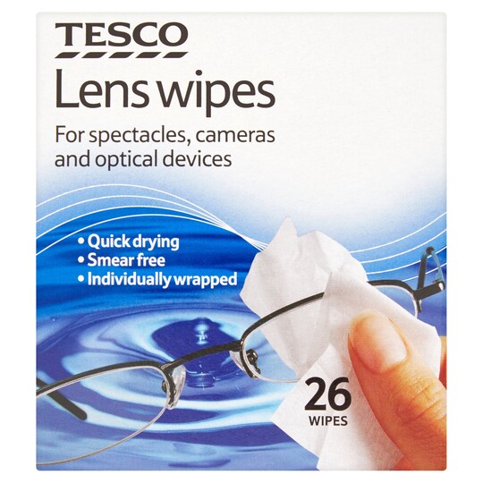 Tesco Lens Wipes X26 Tesco Groceries