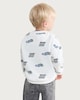 image 3 of F&F Boys Cotton Rich Racing Car Print Sweatshirt in Cream