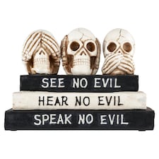 Bayswood Books with Evil Skulls