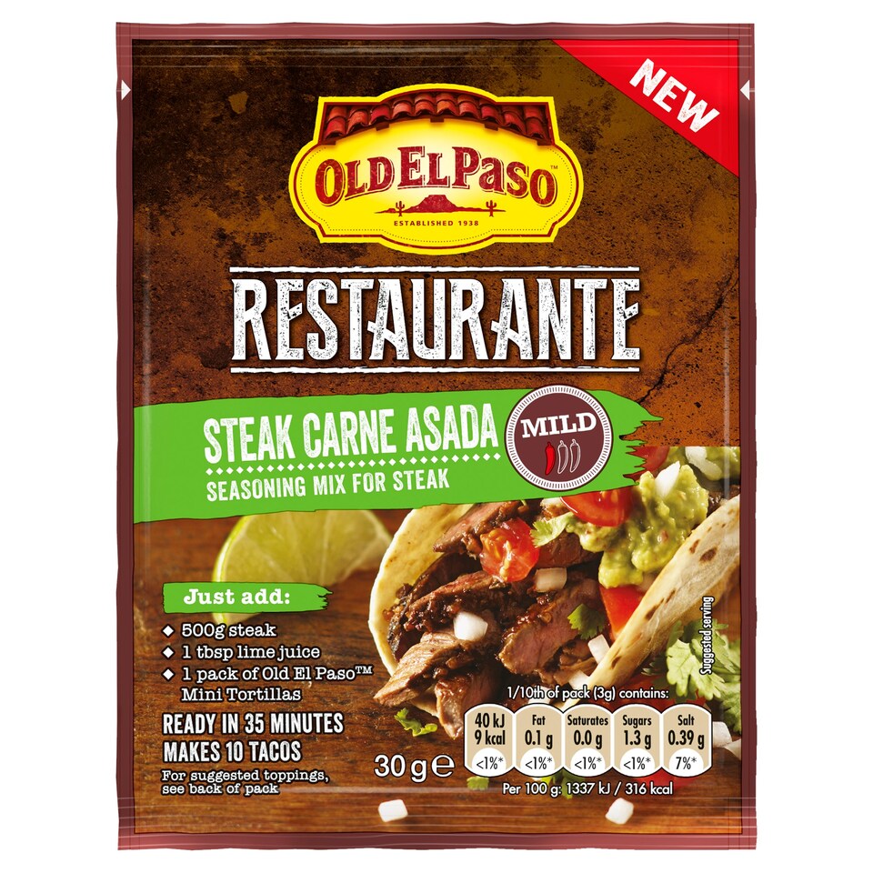Old El Paso Carne Asada Seasoning 30G