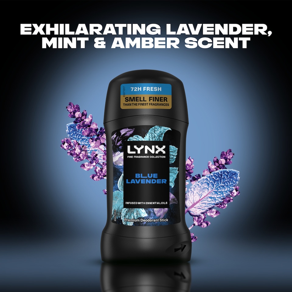 image 1 of Lynx Fine Fragrance Blue Lavender Deodorant Stick 50ml