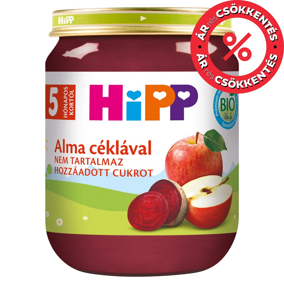 HiPP Organic Apple with Beetroot Baby Dessertt 4 Months+ 125 g