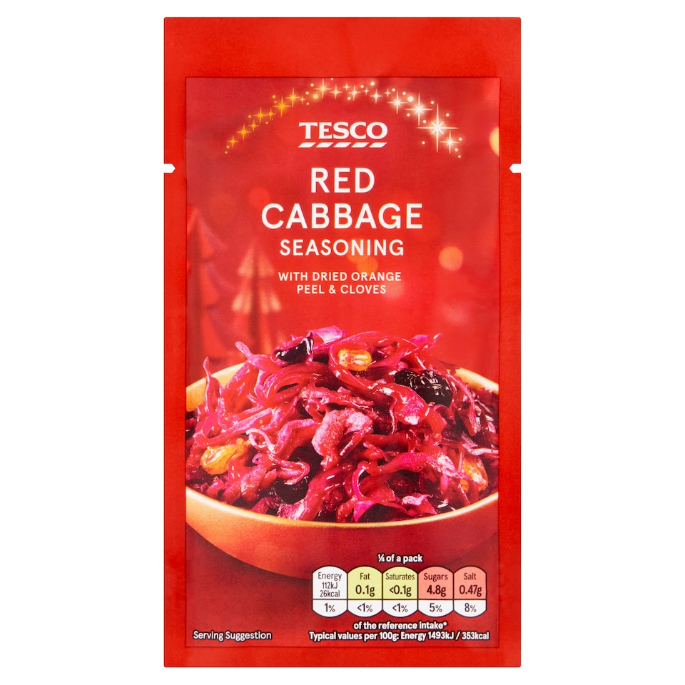 Tesco Spiced Red Cabbage Seasoning 30g
