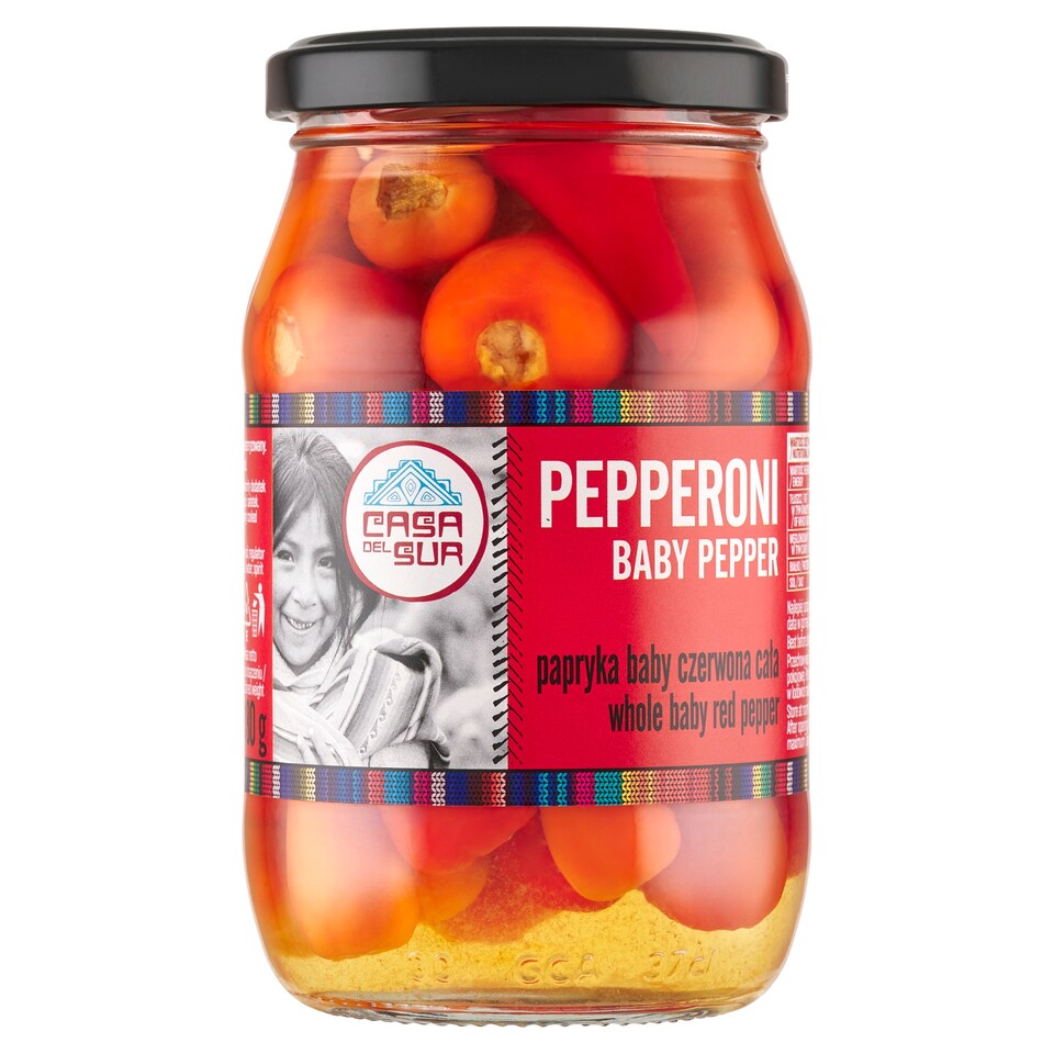 Casa Del Sur - Red Baby Pepperoni Peppers 325g
