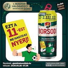 Borsodi Light Beer 4,5% 0,5 l