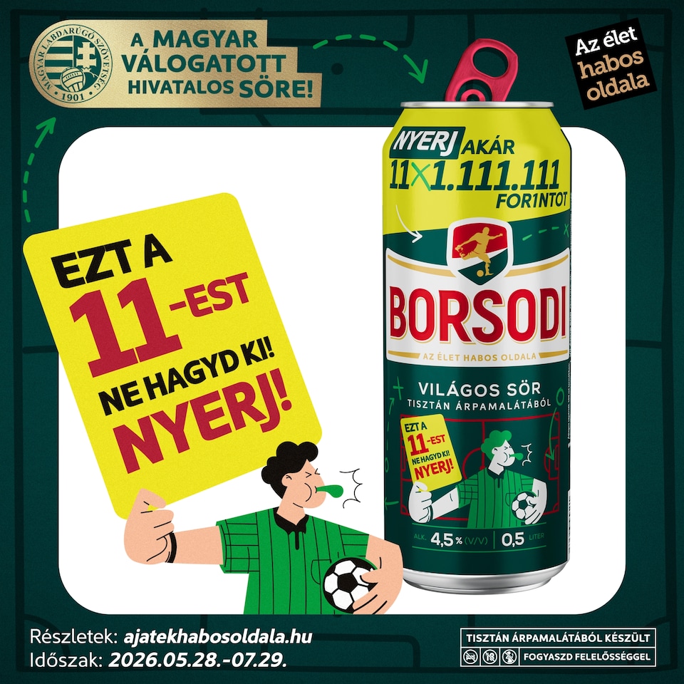 Borsodi Light Beer 4,5% 0,5 l
