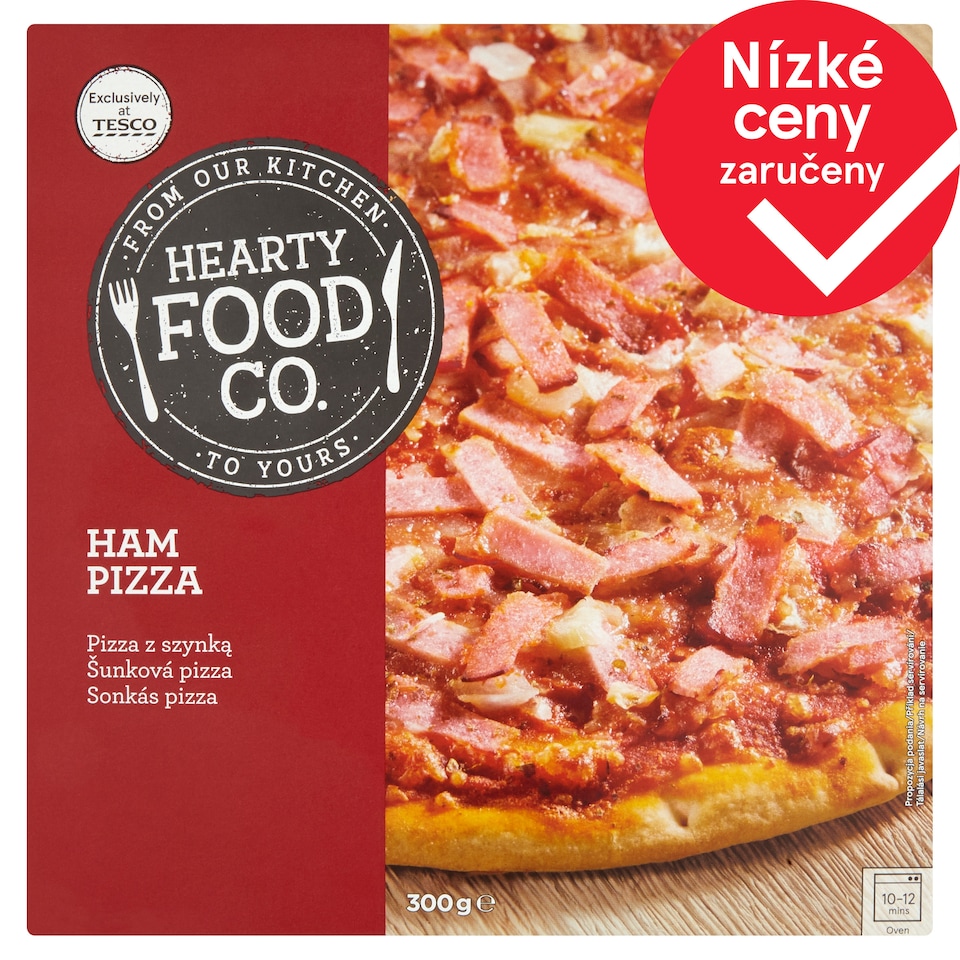Hearty Food Co. Šunková pizza 300g