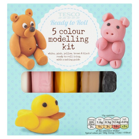 Tesco 5 Colour Modelling Kit 500G