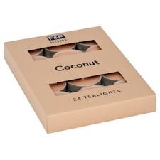 F&F Home Coconut Scented Tealights 24 Pack