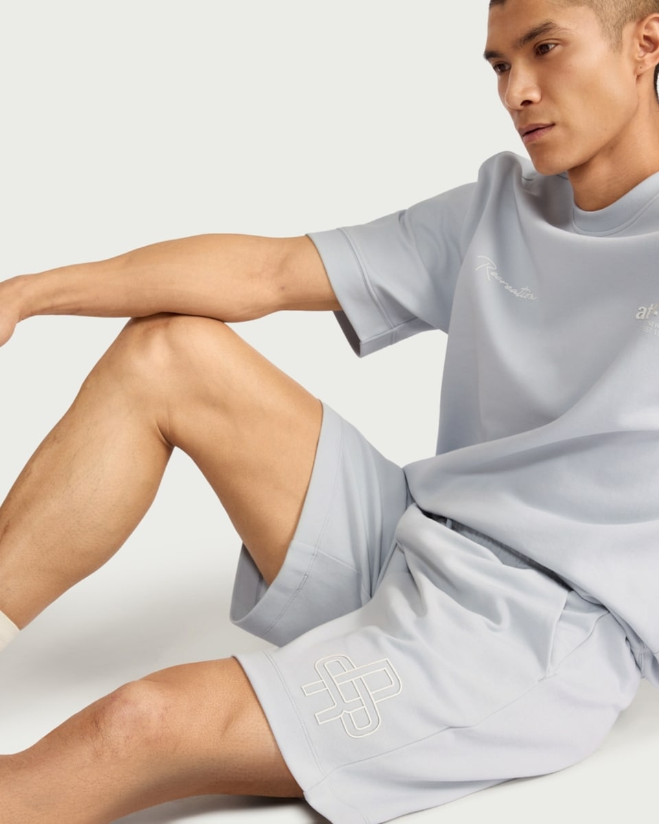 image 1 of F&F Active EVERYHOUR Cotton Rich Shorts in Blue