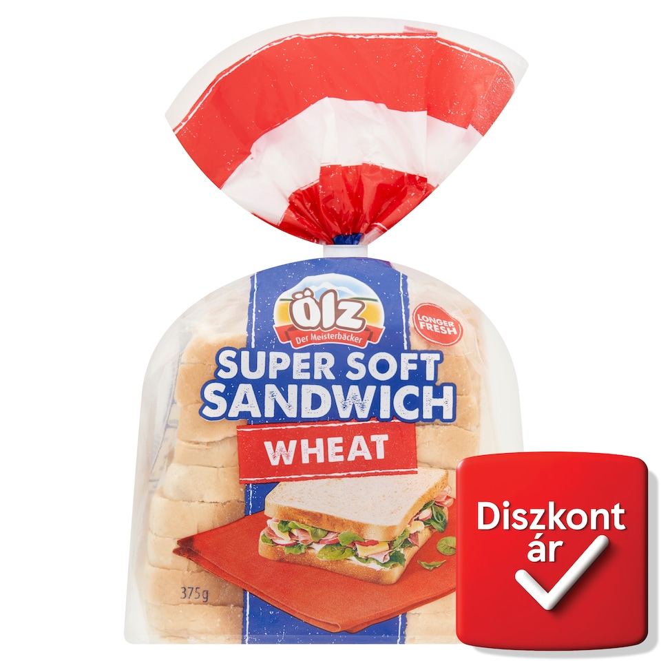 Ölz szuper lágy szendvics búzakenyér 375 g 
