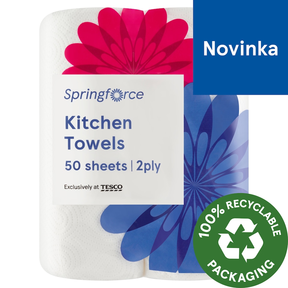 Springforce Kitchen Towels 2 Ply 2 Rolls