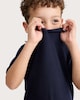image 1 of F&F Boys Textured Knit Polo Shirt in Navy