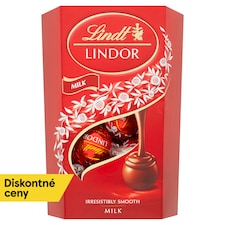 Lindt Lindor Mliečna čokoláda s jemnou tekutou náplňou 200 g