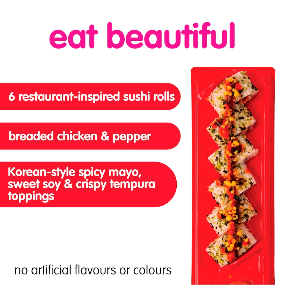 image 1 of Itsu Spicy Chicken Dragon Roll 187g