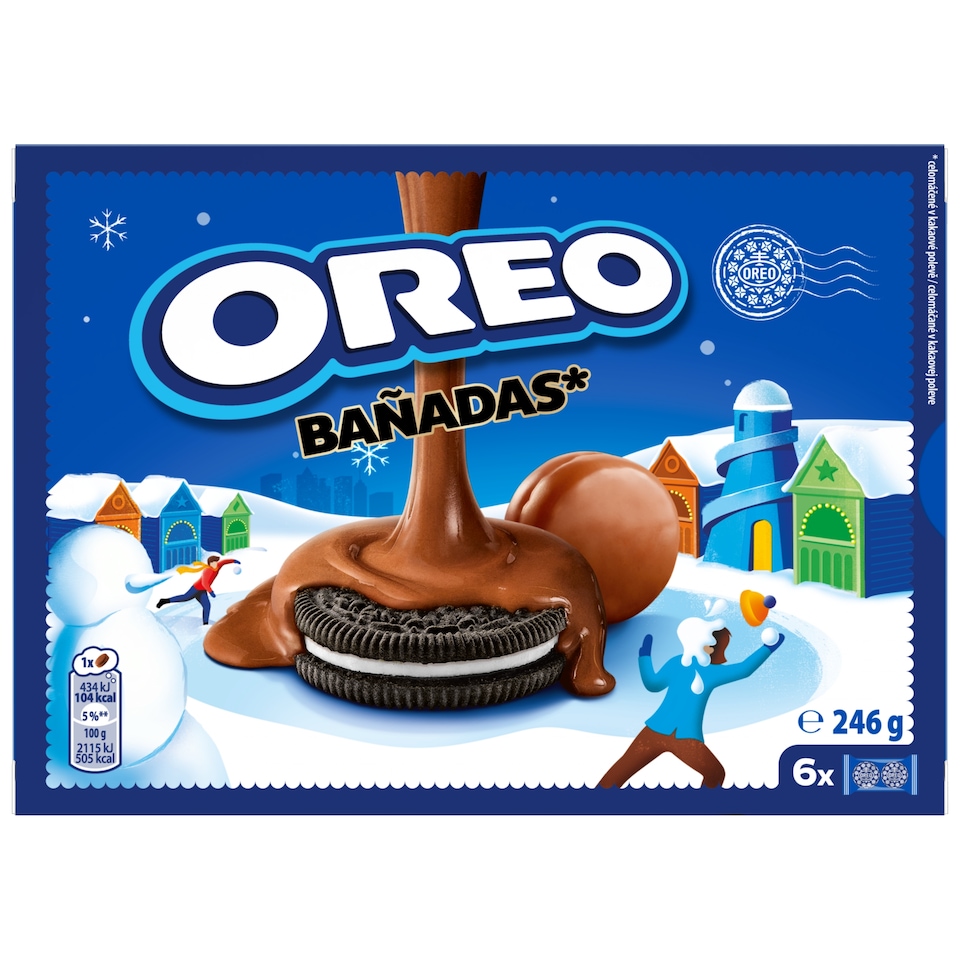 Oreo Cocoa Biscuits with Vanilla Filling in Cocoa Icing 246 g