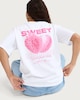 image 2 of OH ME OH MY Pure Cotton Heart Embroidered T-Shirt in White