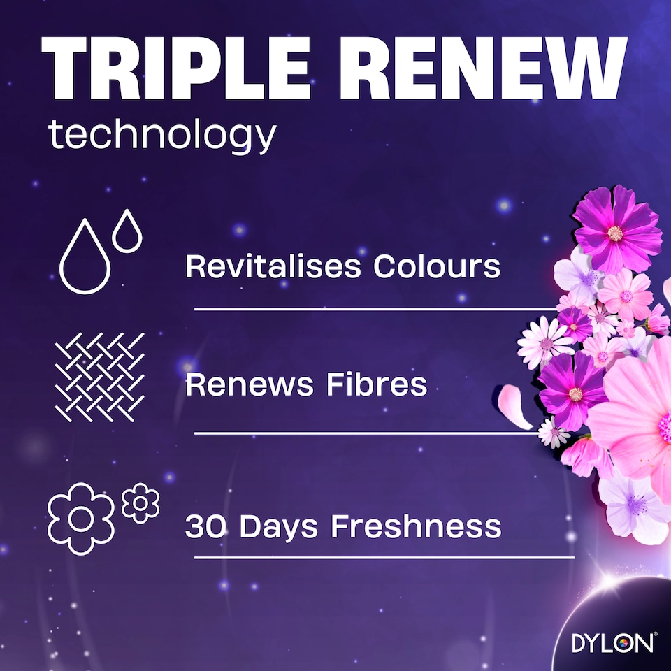 image 1 of Dylon Renew Colour Detergent - Blossom 1.5L