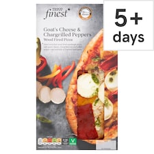 Tesco Finest Goats Cheese And Chargrilled Pepper Pizza 240G
