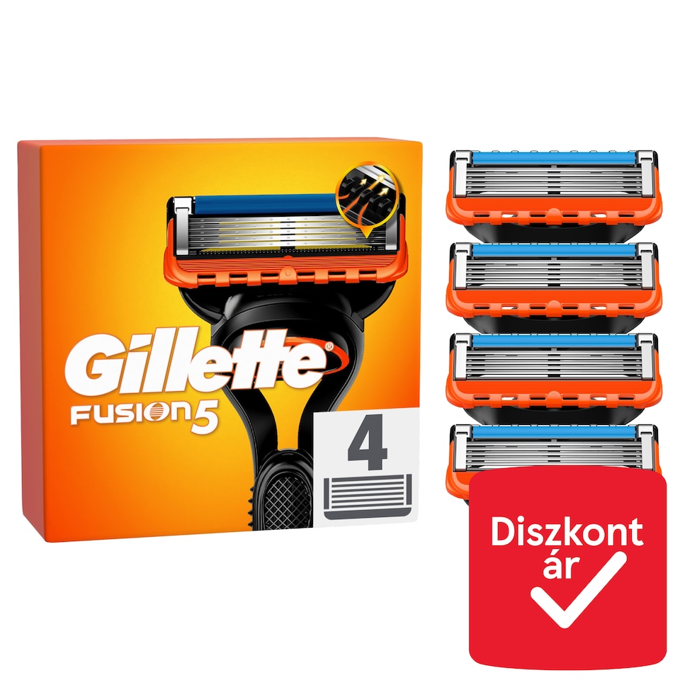 image 1 of Gillette Fusion5 Razor Cart Refills for Men, 4 Razor Blade Refills, 5 Blades, Precision Trimmer