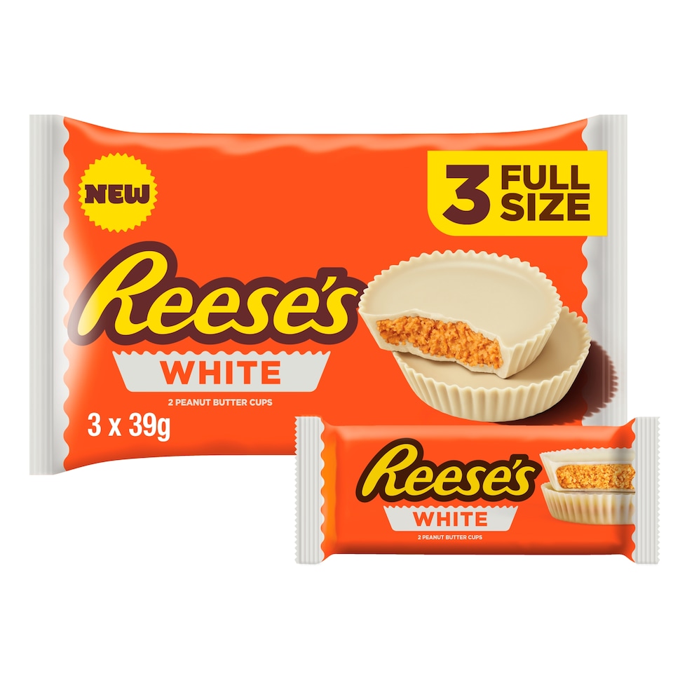 Reese's Peanut Butter 2 Cups White Multipack 3 x 39.5g